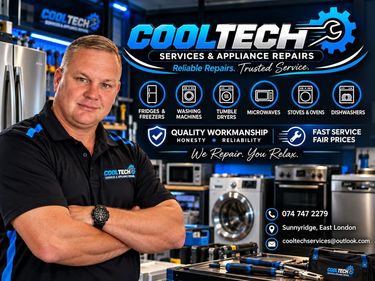 Morne Smit with Cooltech Services & Appliance Repairs branding